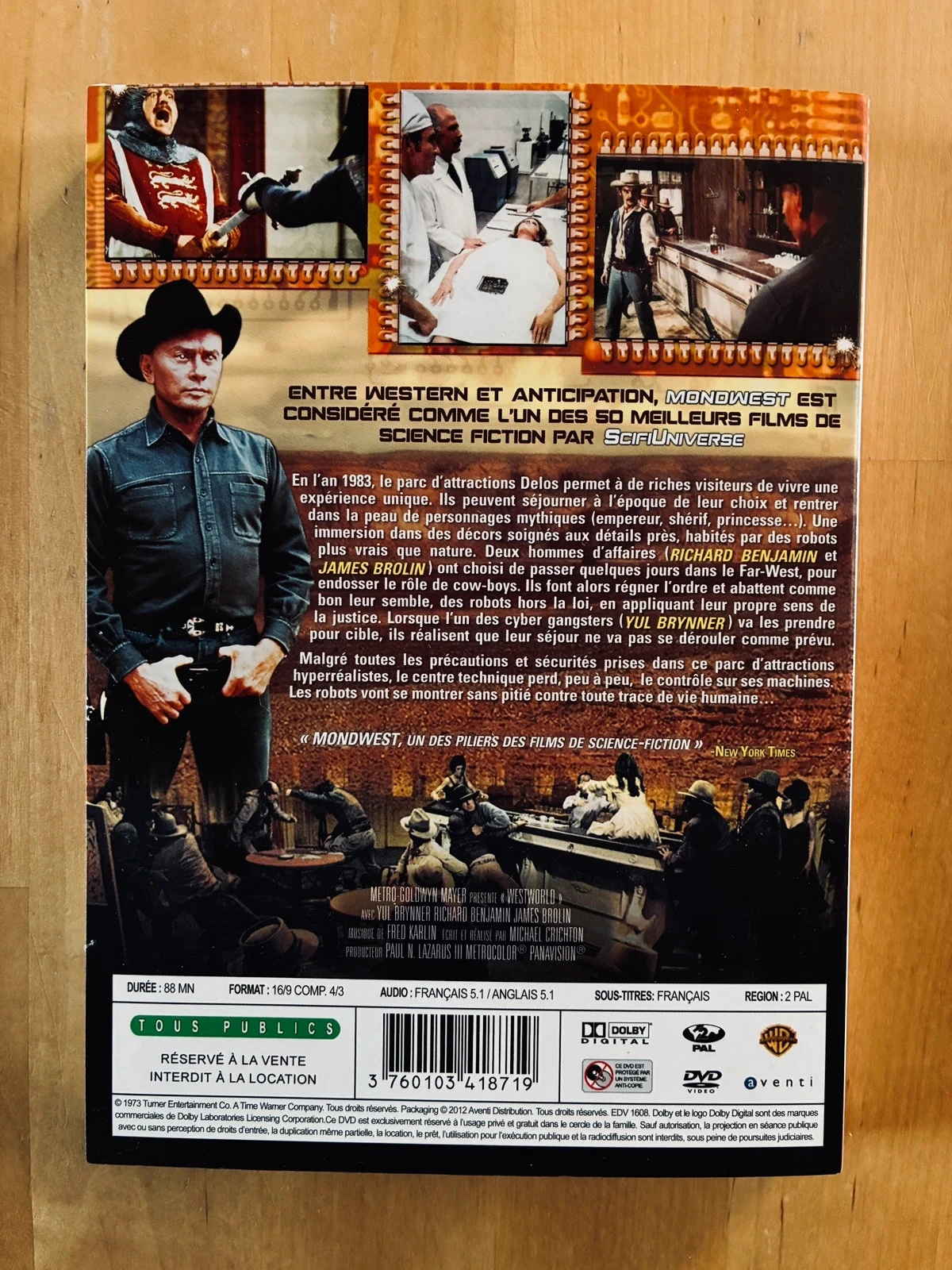 DVD Mondwest de Michael Crichton. – photo 2